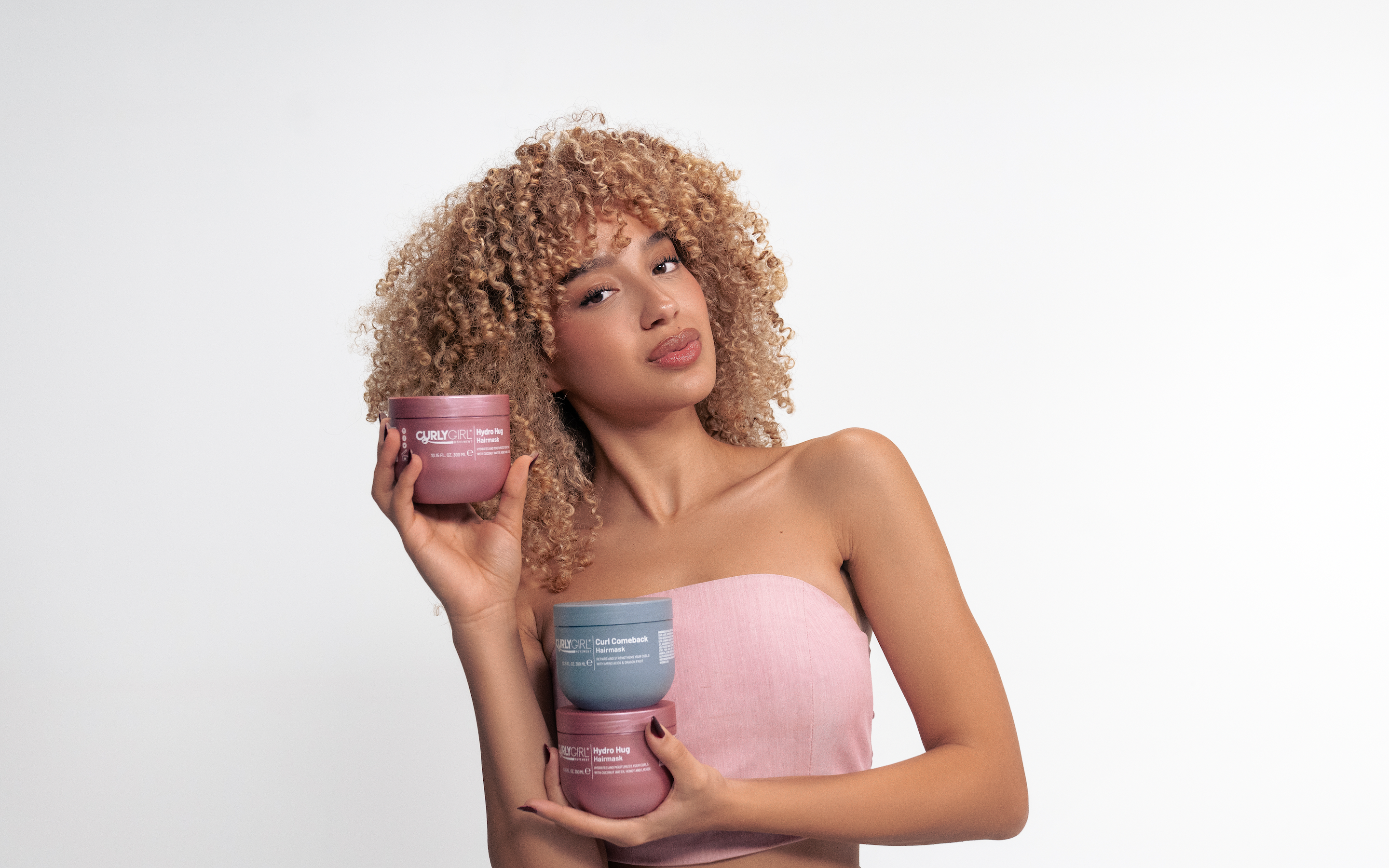 Meet our new hair masks: The Hydro Hug and Curl Comeback masks